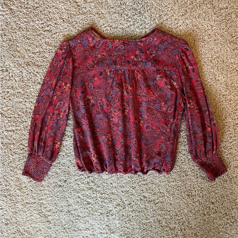Velvet Heart Red Relaxed Blouse